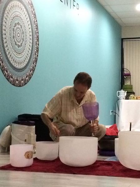 singing bowls at Dharma center image